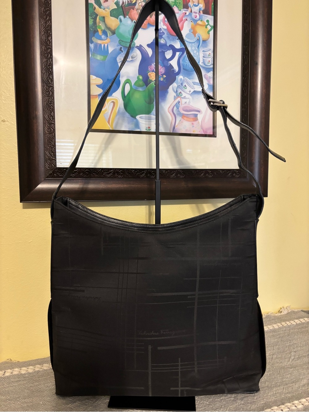 Salvatore Ferragamo Black Shoulder Bag